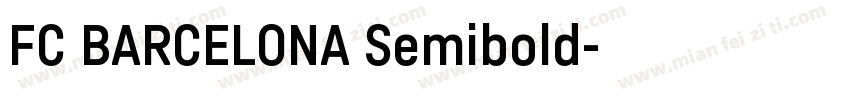 FC BARCELONA Semibold字体转换